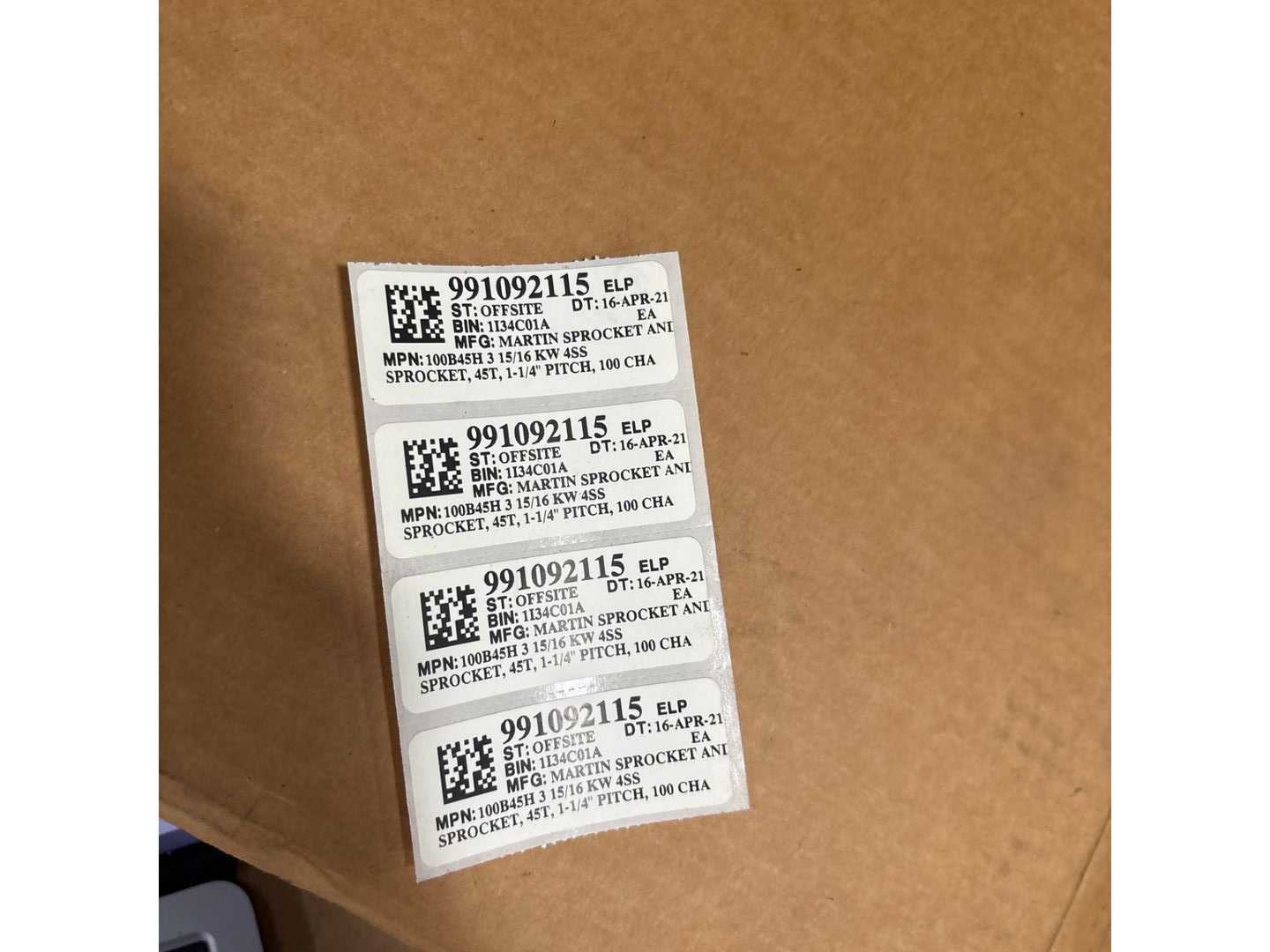 QTY 8: MARTIN SPROCKET AND GEAR INC SPROCKETS - ROLLER CHAIN SPROCKET