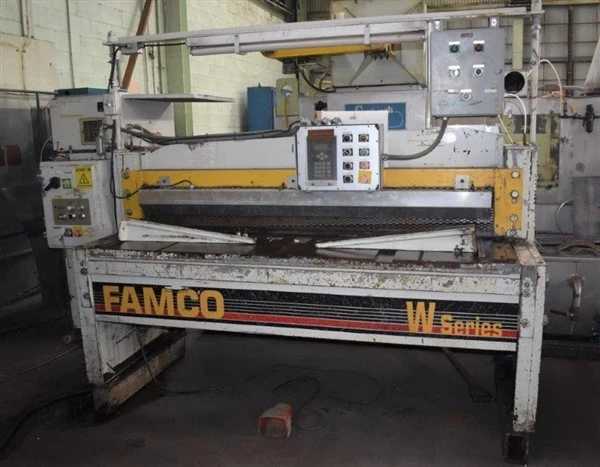 1996 FAMCO E13754-272 MECHANICAL SQUARING SHEAR, 6' X 1/4" CAPACITY, 10 HP, 65 SPM - SWING BEAM SHEARS