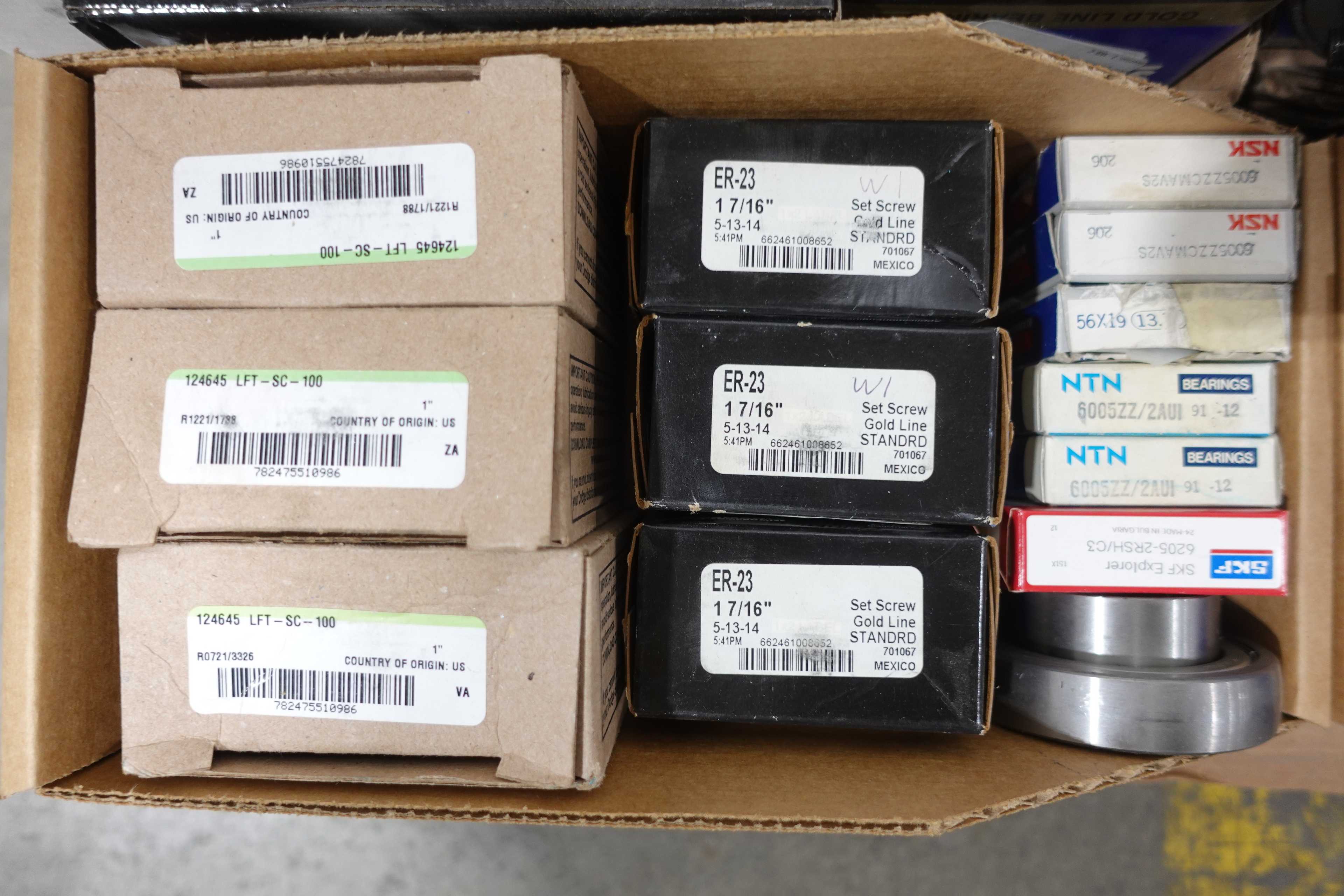 SKU 1748128 - PALLET OF ASSORTED BEARINGS, ROLLER, MOUNTED, PILLOW BLOCK, INSERT - BEARINGS