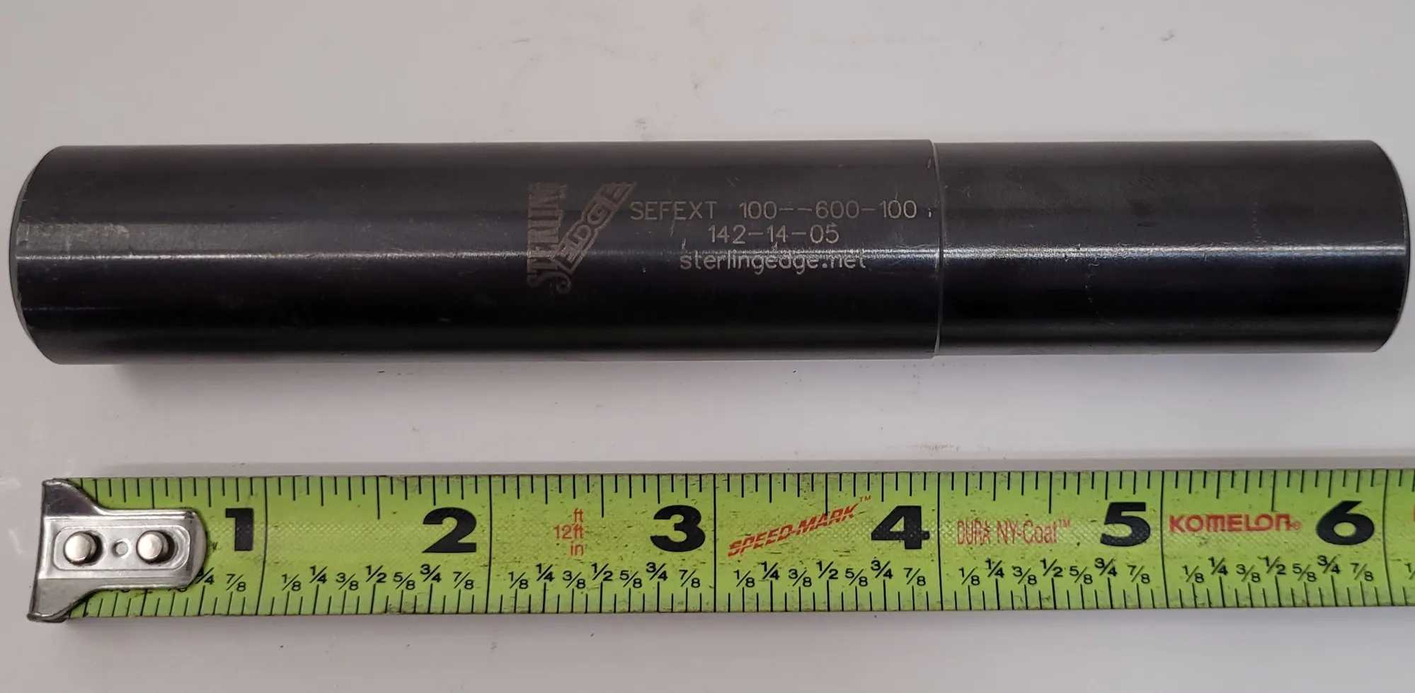 STERLING EDGE SEFEXT 100-600-100 TOOL BODY BAR – 6” OAL, 1” SHANK DIA, .5” BORE - MACHINE TOOLING