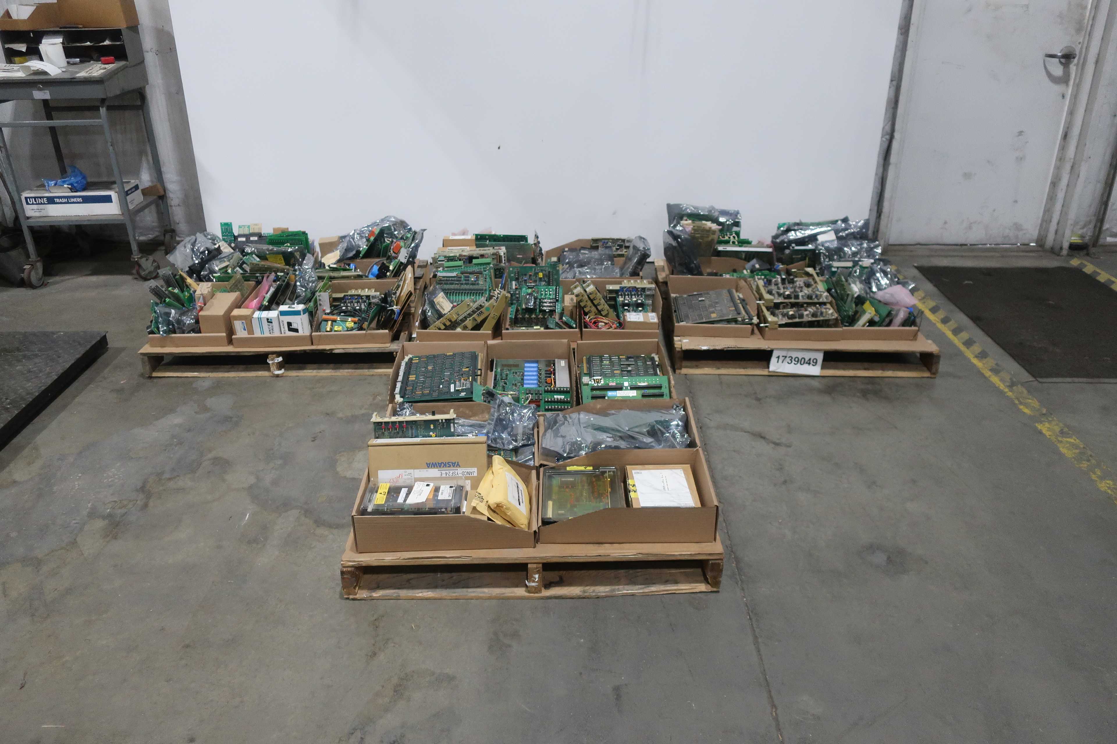SKU 1739049 - 4 PALLETS OF ASSORTED PCB CIRCUIT BOARDS - PCB CIRCUIT BOARDS