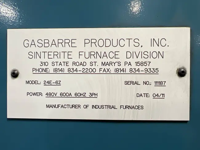2011 GASBARRE 24E-6Z SINTERING BELT FURNACE - undefined