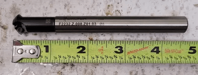 WALTER F2232.Z.008.Z01.03 INDEXABLE MILL CUTTER, .315” CUT DIA, 4.724” OAL, RIGHT CUT - MACHINE TOOLING