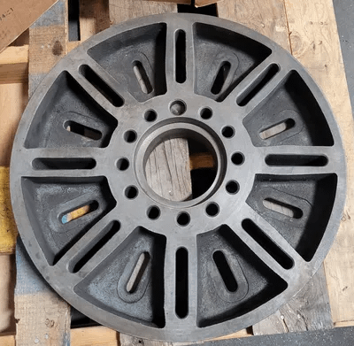 LATHE FACE PLATE, 19-3/4" DIAMETER, A2-8 MOUNT, 4-1/2" THROUGH HOLE, 3" THICKNESS - MACHINE TOOLING
