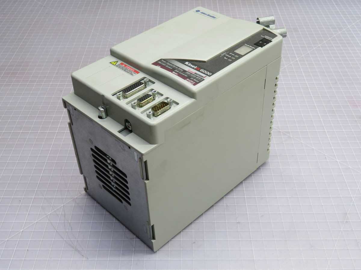 ALLEN BRADLEY 2094-AC05-MP5-S, 200-230 VAC INPUT, 3 KW/10 A CONV, 1.2 KW/5 A INV, STO - SERVO DRIVES