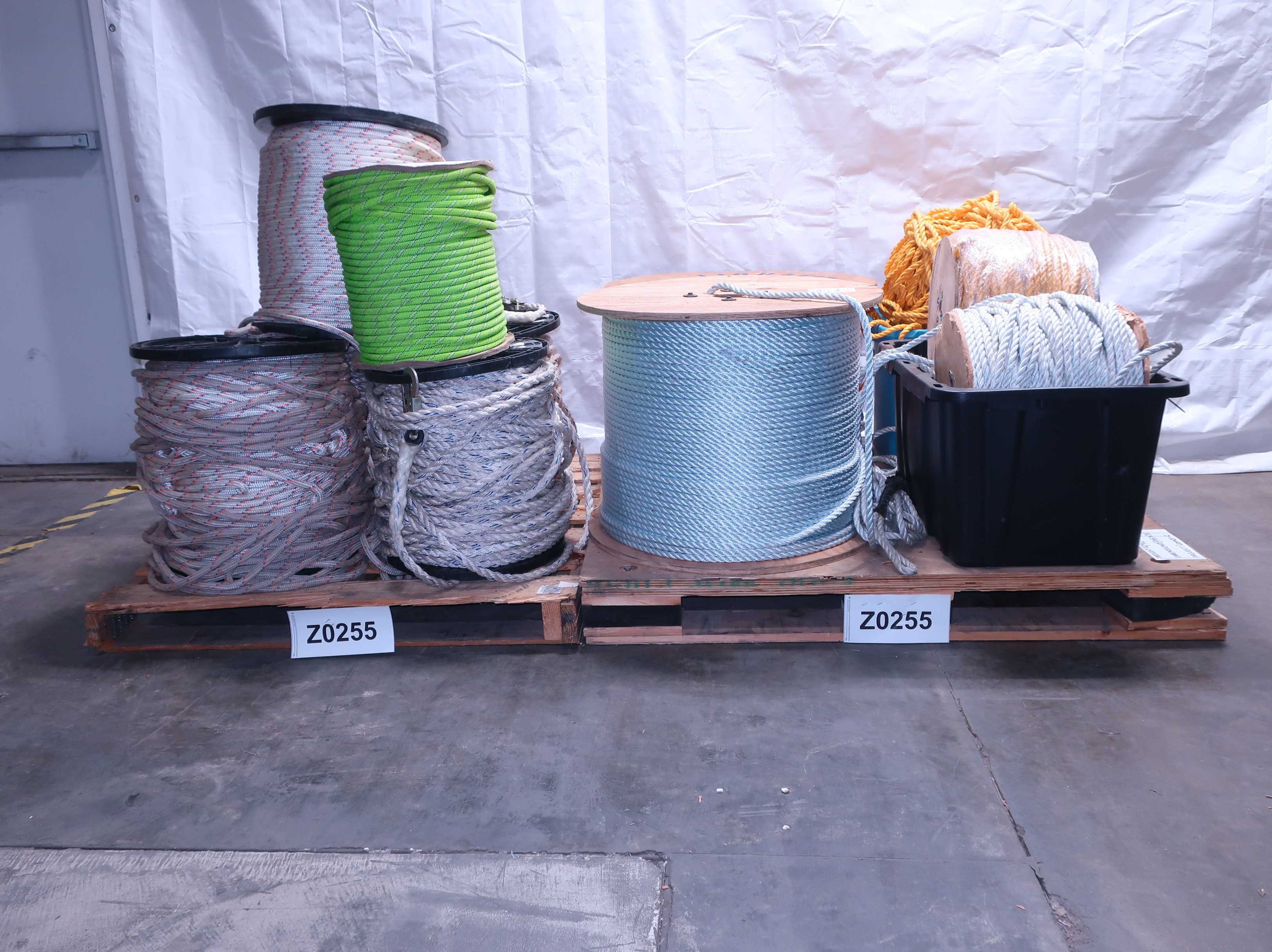 2 PALLETS OF ASSORTED ROPE