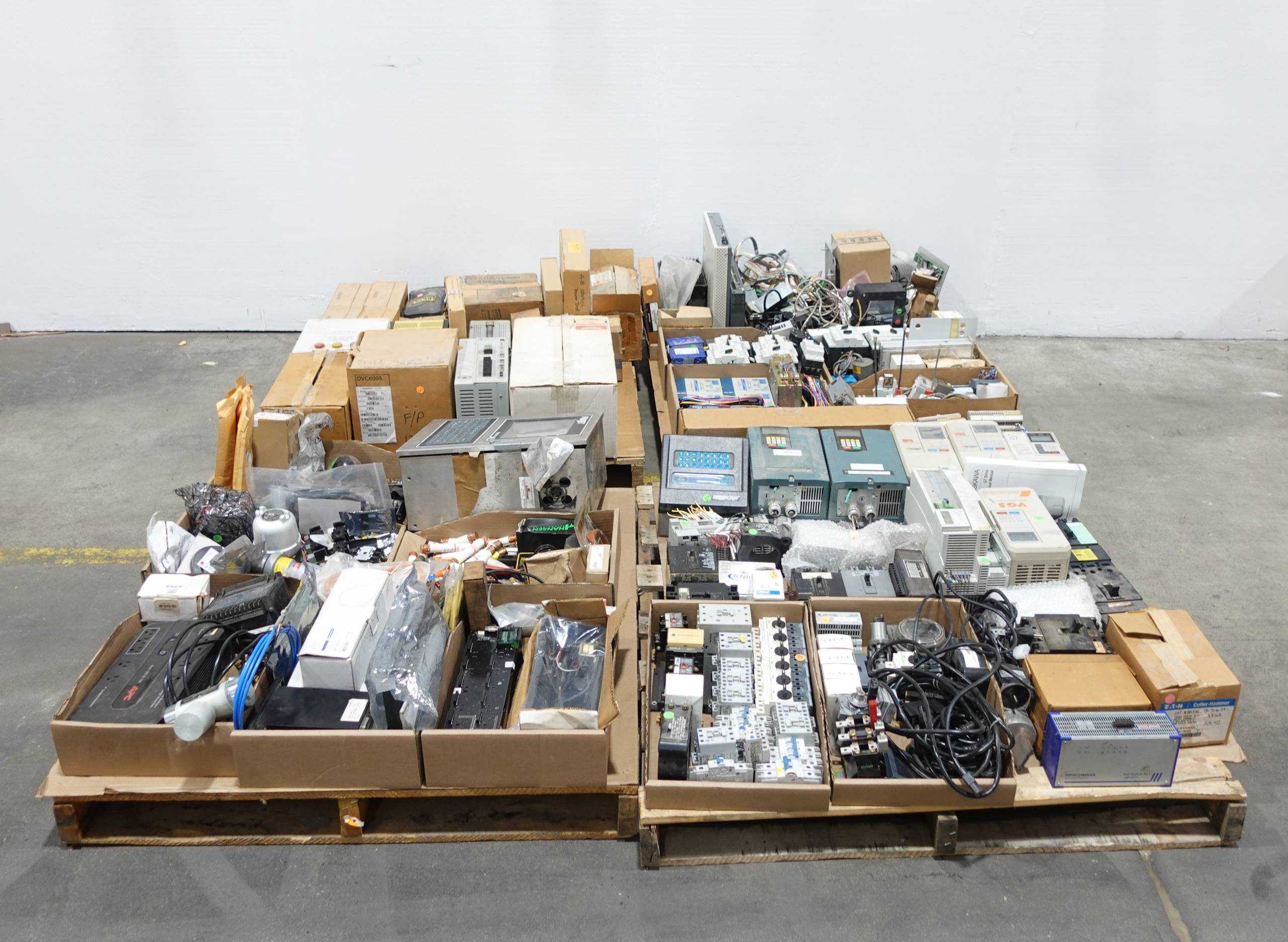 4 PALLETS OF ASSORTED ELECTRICAL CONTROLS - AUTOMATION & CONTROLS
