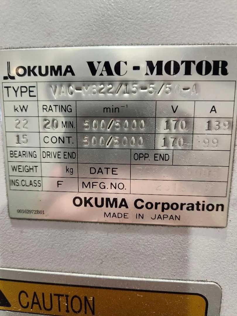 OKUMA MACTURN 250-2S/1000 5-AXIS CNC TURNING CENTER W/LIVE MILLING (3.15" BORE) - CNC LATHES