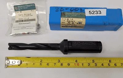 ALLIED MACHINE & ENGINEERING 28ZT-0750 INDEXABLE SPADE DRILL, .75” SS FLANGED SHANK - MACHINE TOOLING