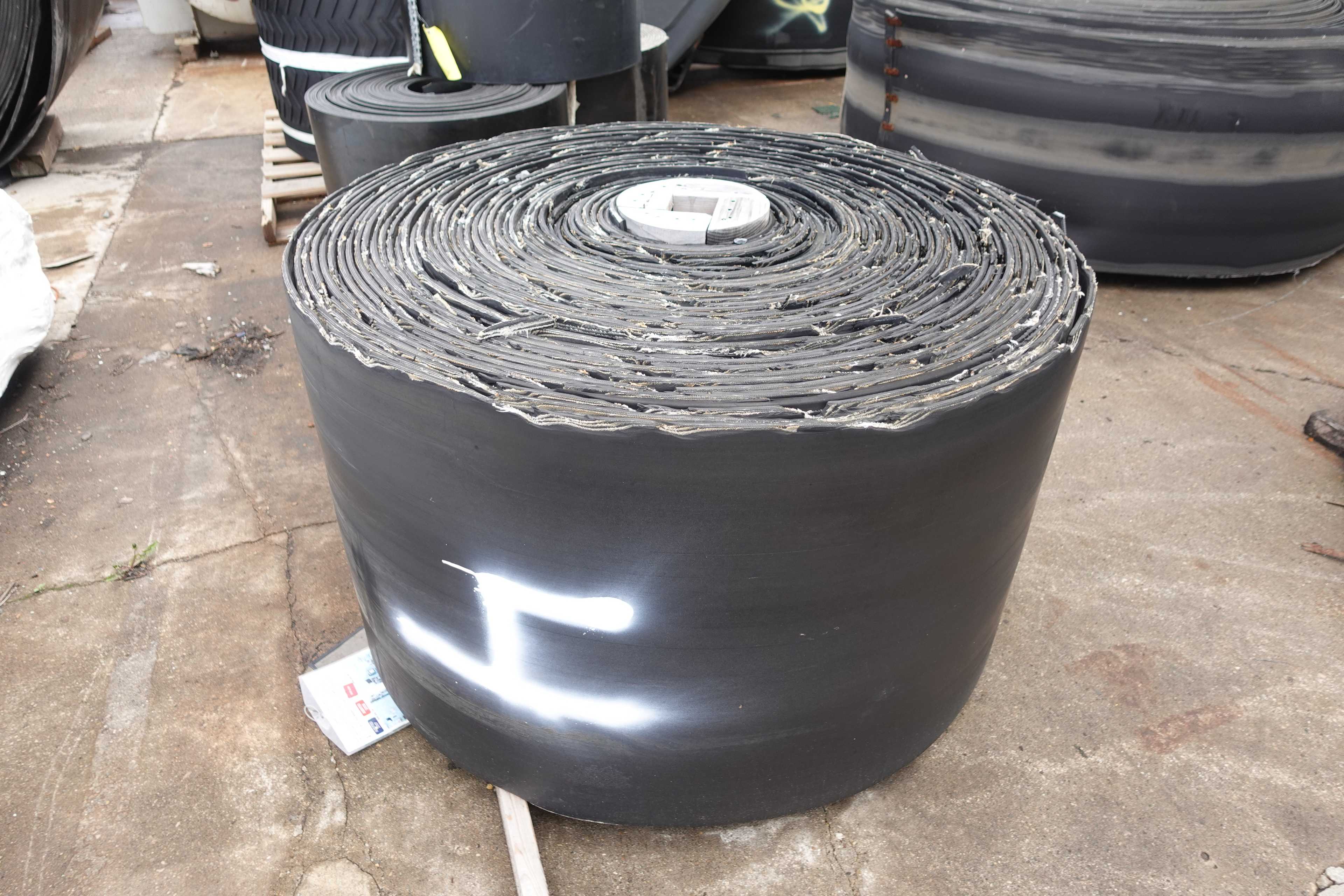 SKU 1761321 - RUBBER CONVEYOR BELT, 1/2" THICK, 30" WIDE, USED - CONVEYOR PARTS