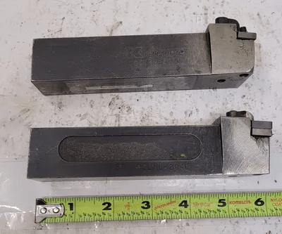 KENNAMETAL DCLNL-204D LEFT HAND CLAMP HOLDER SET OF 2 (1-1/4" SHANK, 6.00" OAL, NEGATIVE RAKE) - MACHINE TOOLING