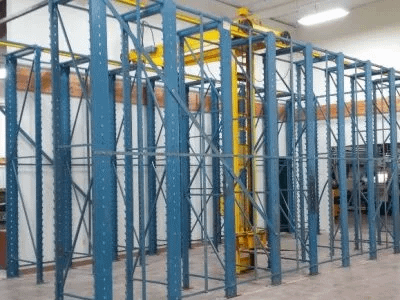 STANLEY VIDMAR 2K STAK SYSTEM 14-BAY PALLET STACKING/RETRIEVAL, 2000LB CAPACITY - PALLET RACKING