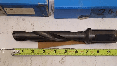 ALLIED MACHINE & ENGINEERING AMEC #2 TA INT INDEXABLE DRILL 23020H-125F, HELICAL FLUTE, 1-1/4" SHANK - MACHINE TOOLING