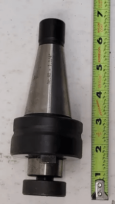 COLLIS SHELL END MILL HOLDER, CAT40 TAPER, 1-1/4" PILOT DIAMETER, NO 40 - MACHINE TOOLING