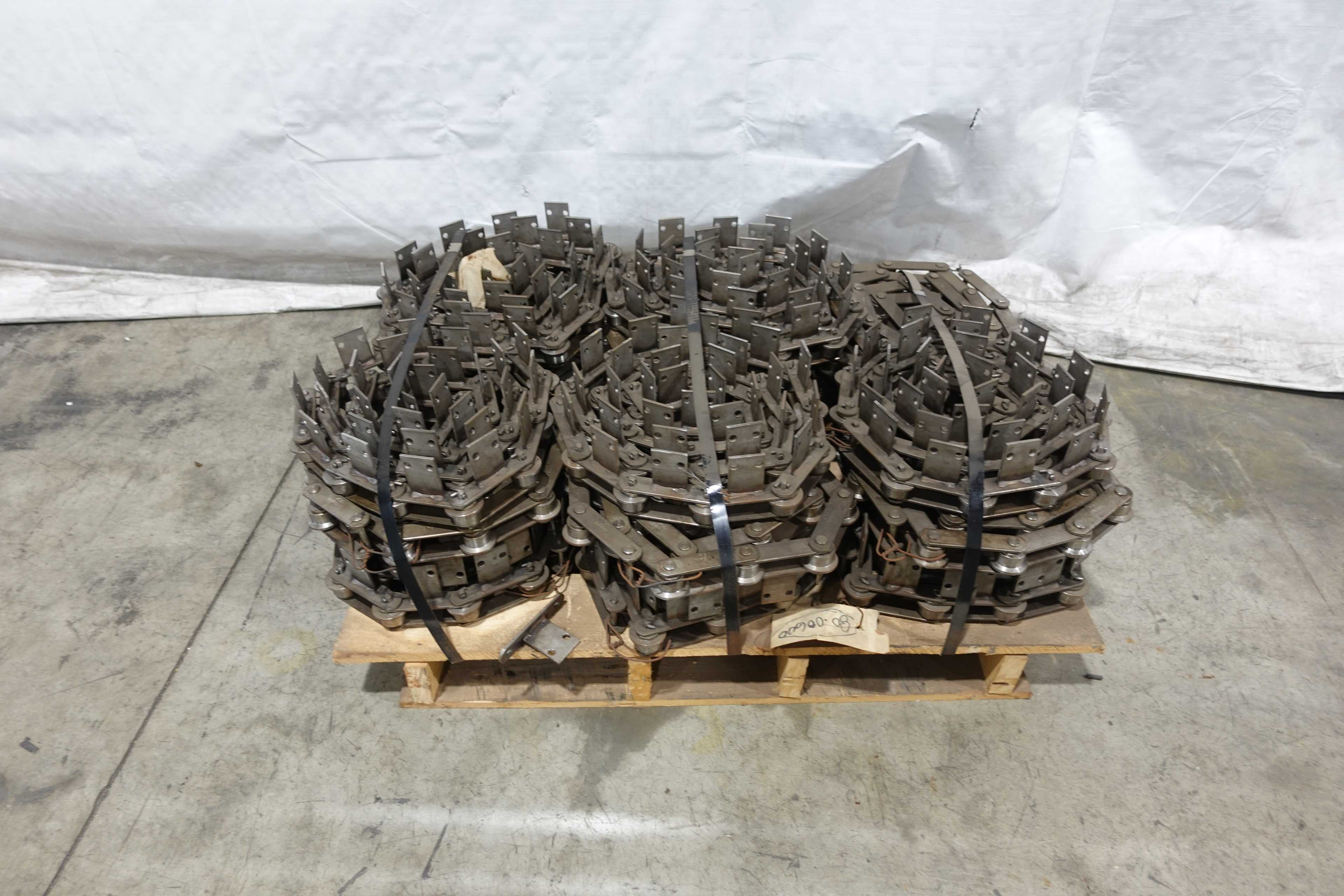 PALLET OF TSUBAKI 95R SPECIAL CHAIN, FLANGED, 170 FT, SS - ROLLER CHAIN