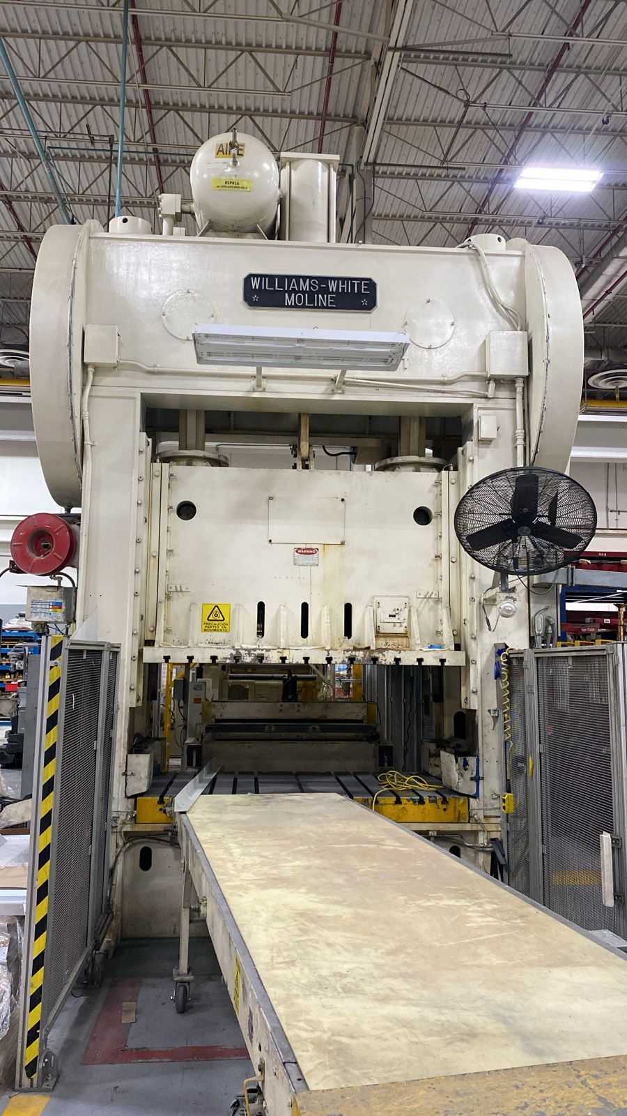 WILLIAMS-WHITE S2-300-84-54 300-TON MECHANICAL PRESS, 12IN STROKE, 40IN SHUT HEIGHT, 20-40 SPM - MECHANICAL PRESSES