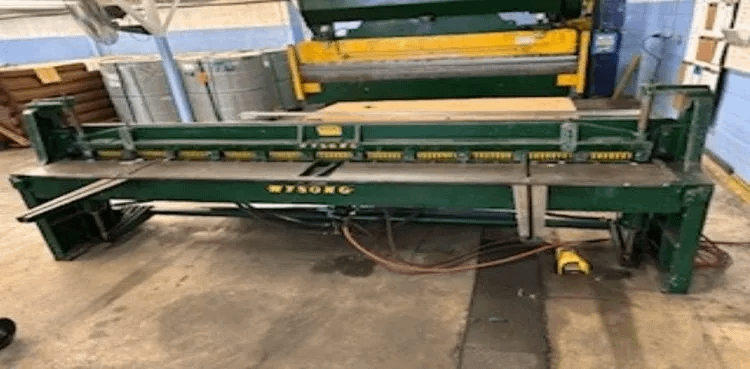 WYSONG A-120 POWER SQUARING SHEAR, 18 GA MILD STEEL CAPACITY, 10 FT CUTTING LENGTH - SWING BEAM SHEARS