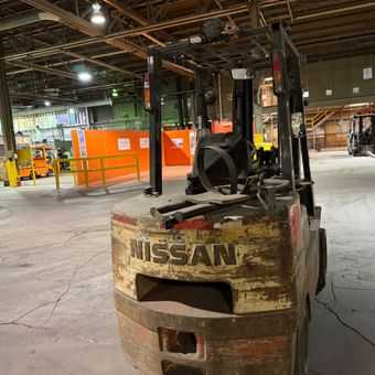 Nissan Optimum 80 Forklift, 8000lb Capacity, LPG Engine, 60.3HP, 157-217IN Lift Height - SIT-DOWN FORKLIFTS