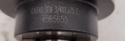 ISCAR CAT40 SEM 3/4X1.375 SHELL MILL HOLDER - CAT40, 3/4" DIA, 1-3/8" FUNC LENGTH, EXTERNAL C. - MACHINE TOOLING