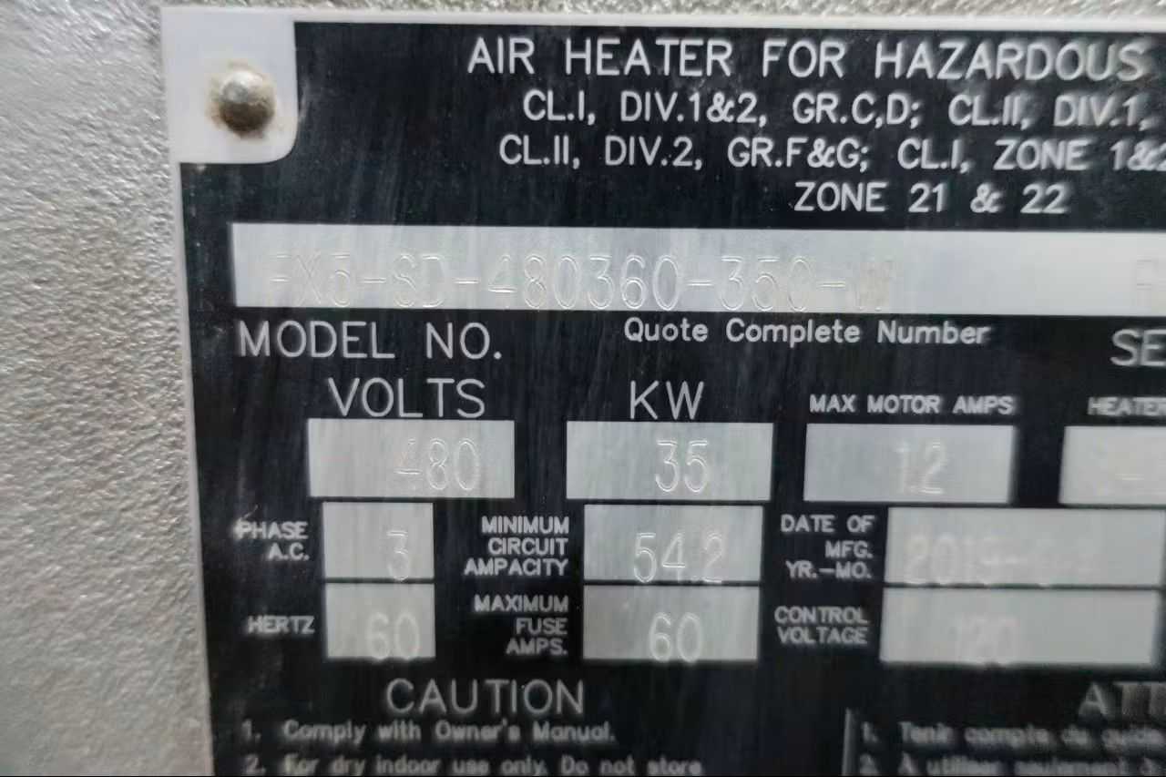 SKU 1711194 - THERMON FX5-SD-480360-350-W RUFFNECK FX5 ELECTRIC HEATER - UNIT HEATER