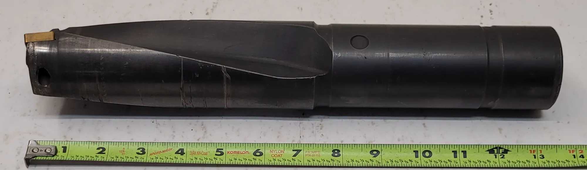 KENDEX METCUT 270-0262 INDEXABLE DRILL - 2 FLUTES, 13.5IN OAL, 2.25IN SHANK - MACHINE TOOLING