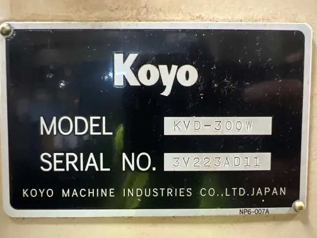 KOYO KVD-300W DOUBLE DISC SURFACE GRINDER - undefined