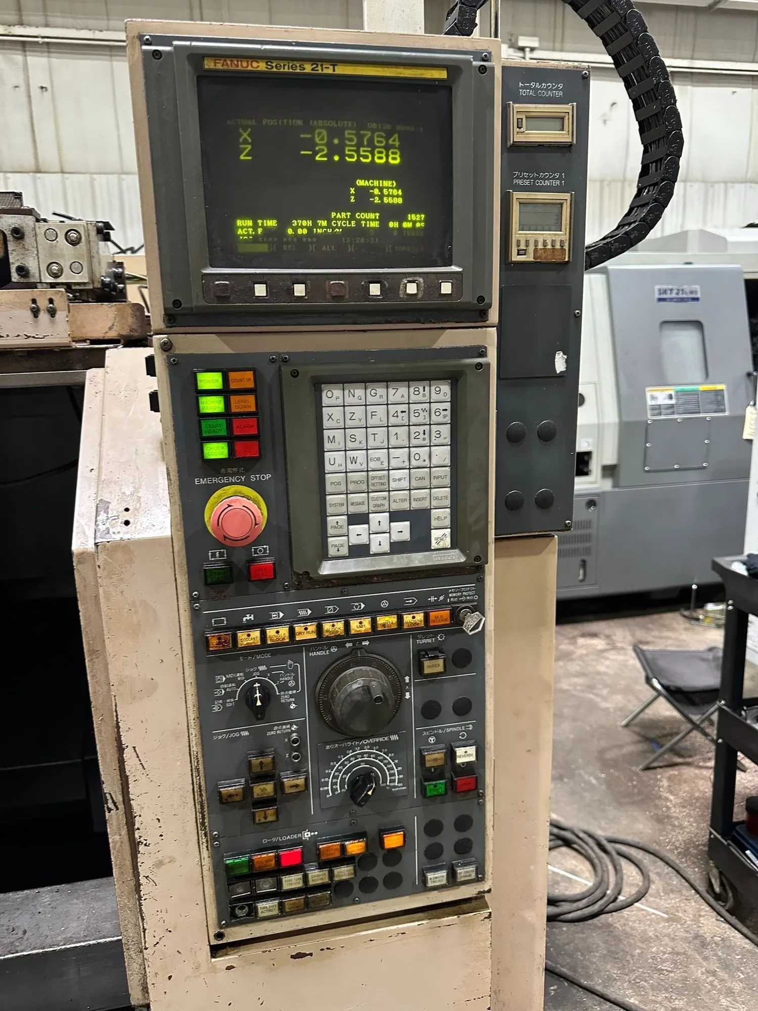 1998 MIYANO LZ-02 CNC LATHE, FANUC 21T, 10-POS TURRET, 5 LIVE TOOLS, 4.7" DIA, 15 HP, 2.4" BORE - CNC LATHES