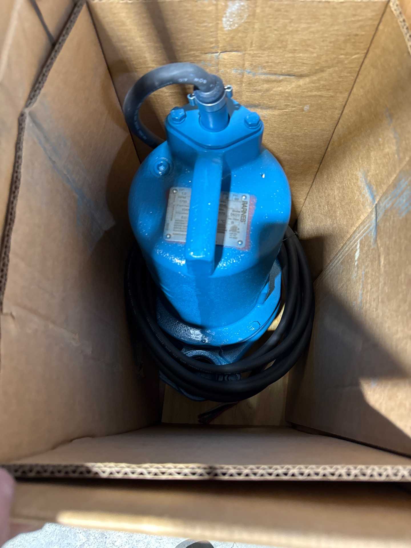 2023 Barnes SE1054L Submersible Sewage Ejector Pump, 1 HP, 600V, 3-Phase, 2in Solids, 220 GPM - SUBMERSIBLE PUMP