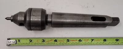 LIVE CENTER, NO.4 MORSE TAPER ADAPTER, 9” OAL - MACHINE TOOLING