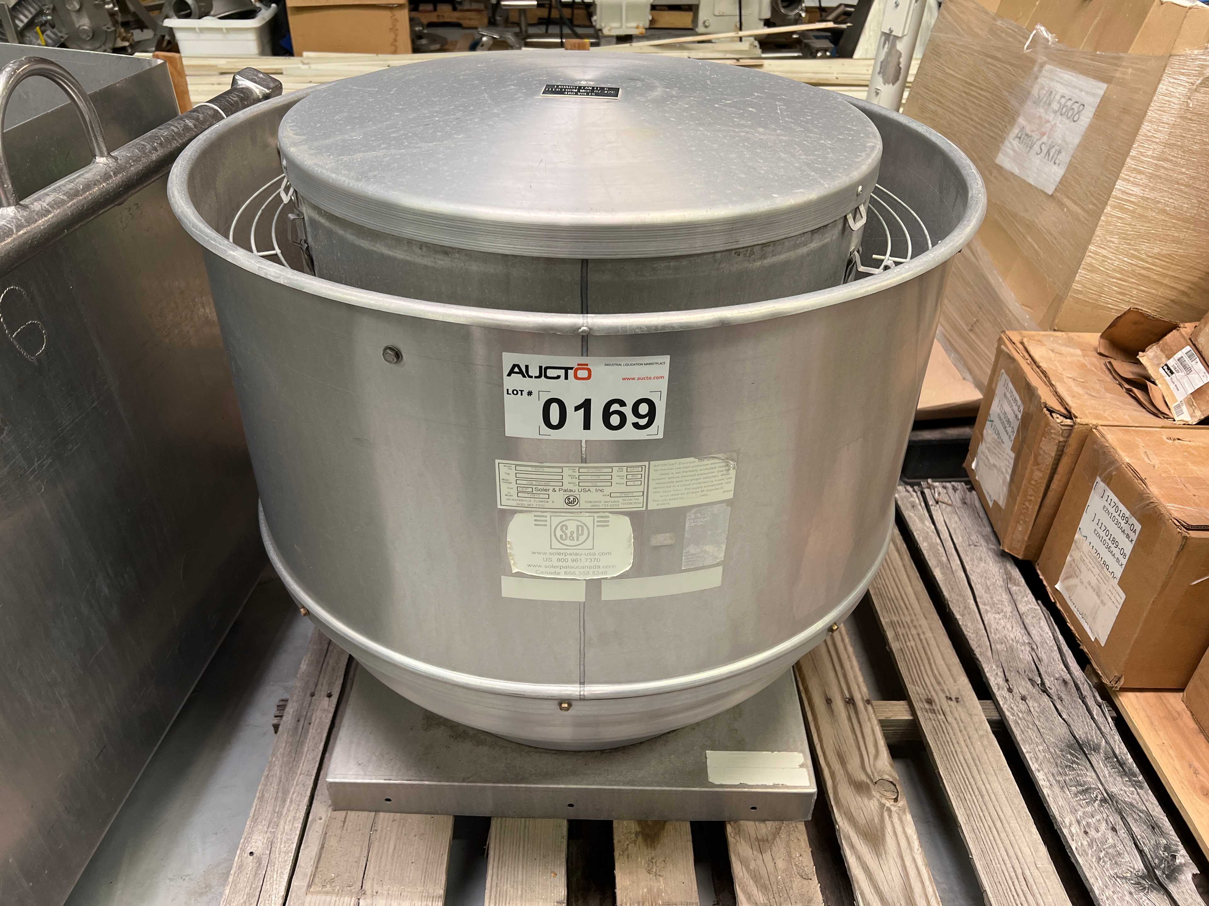 2012 SOLER & PALAU TXB15 CENTRIFUGAL ROOF UPBLAST EXHAUST FAN - EXHAUST FAN