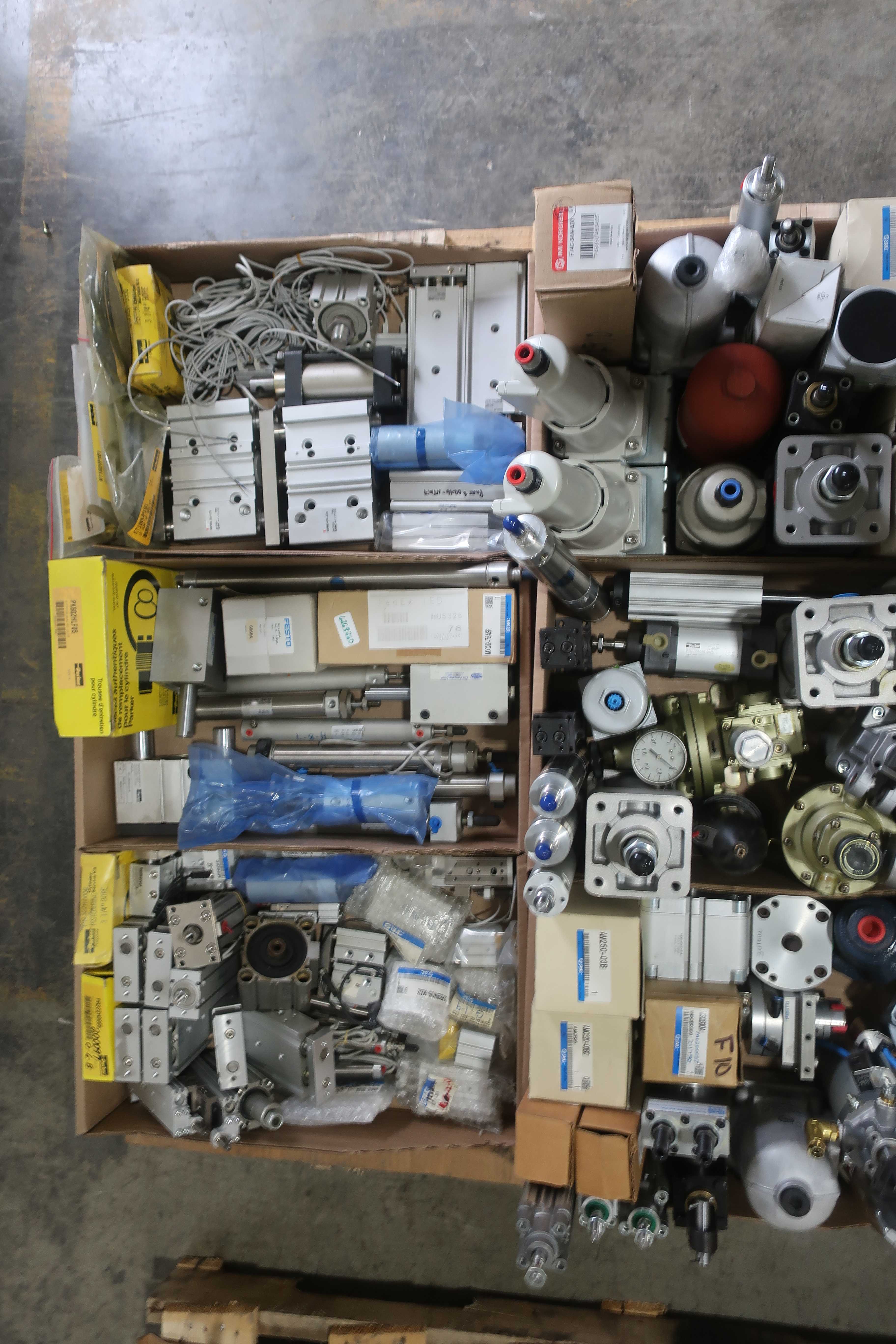 SKU 1738720 - 3 PALLETS OF ASSORTED PNEUMATIC - PNEUMATIC PARTS