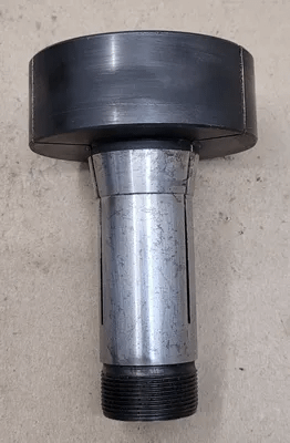 5C STEP COLLET, 3" HEAD DIAMETER, 1-1/8" HEAD THICKNESS, 1/8" PILOT HOLE, 4.5" OAL - MACHINE TOOLING