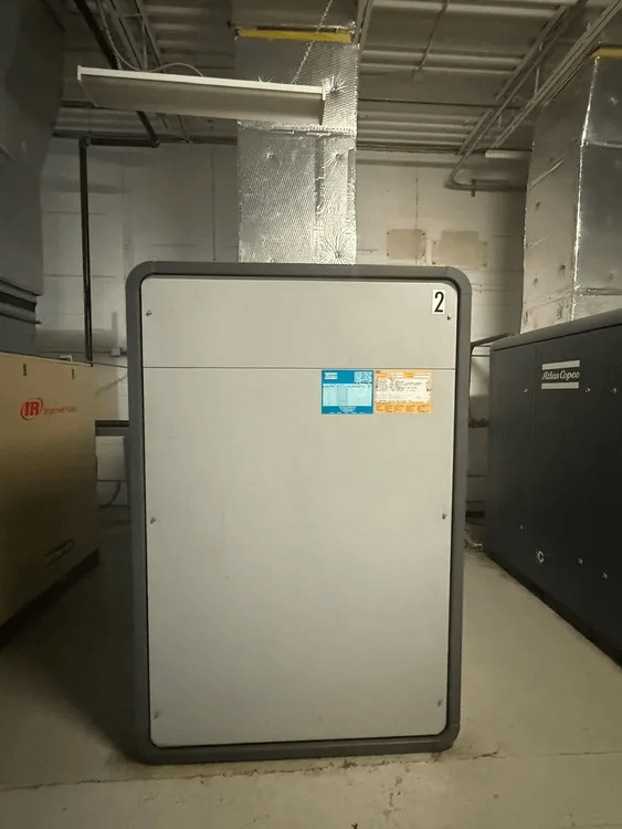 2010 ATLAS COPCO ZT55 ROTARY SCREW AIR COMPRESSOR, 79 HP, 290 CFM, 131 PSIG, 600V, 3-PHASE - STATIONARY AIR COMPRESSOR
