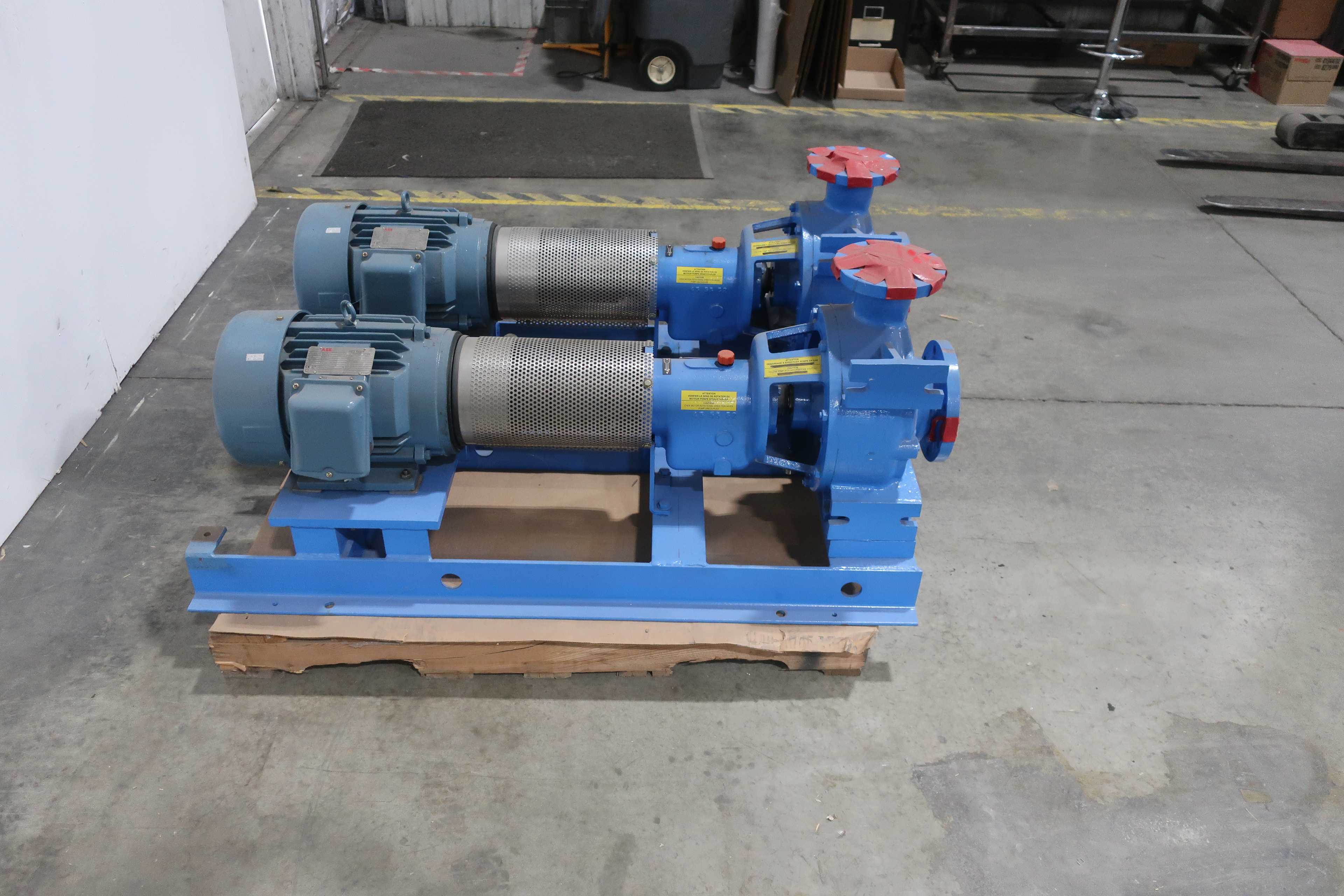 SKU 1740777 - LOT OF 2 FAPMO 80.250H IRON 3IN 90GPM 15M 10HP 4IN 575V-AC CENTRIFUGAL PUMPS - CENTRIFUGAL PUMP