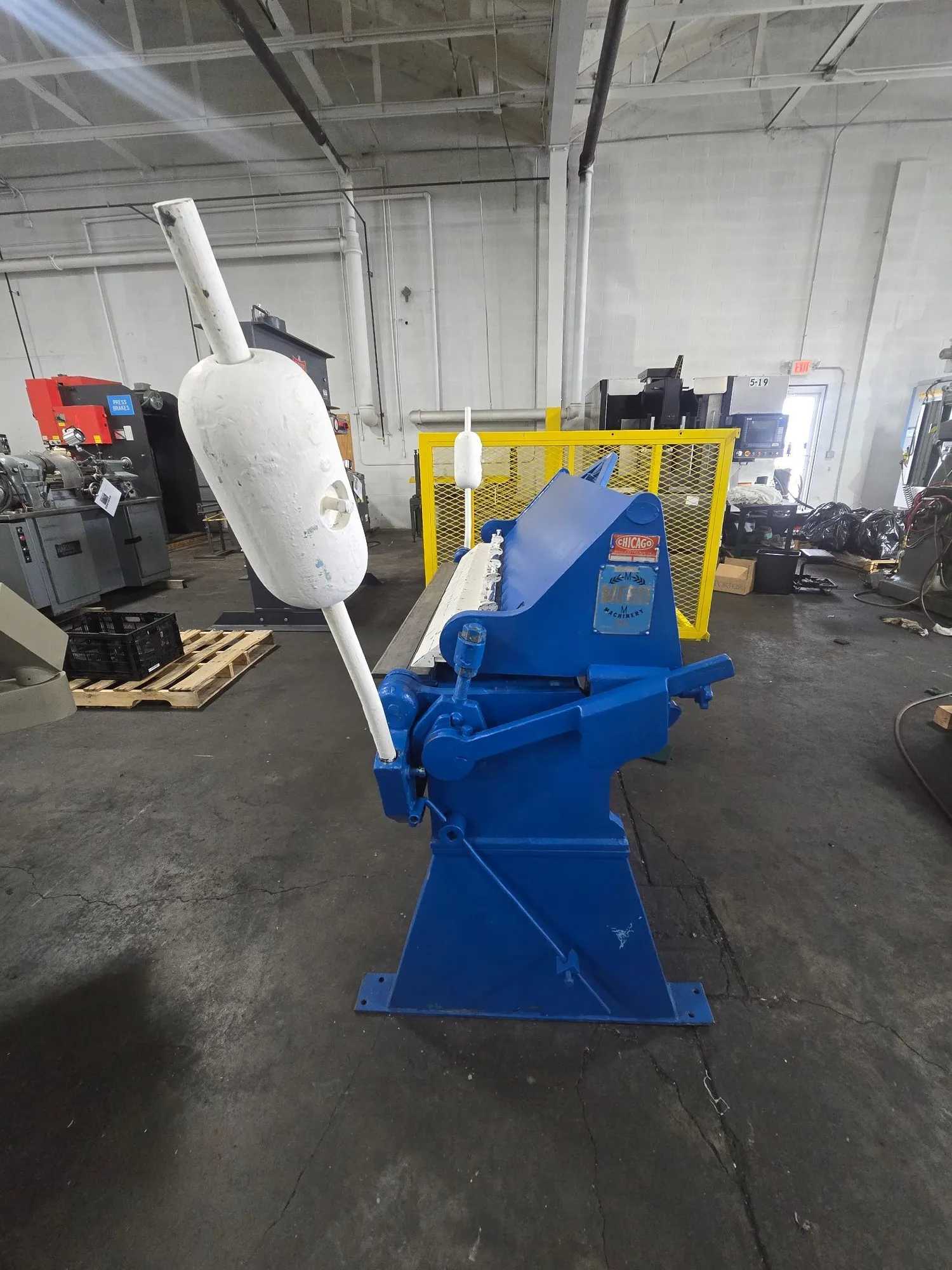 CHICAGO DREIS & KRUMP 48 1/2" X 12 GAUGE BOX AND PAN BRAKE, MODEL BPU 412-6 - BOX & PAN BRAKES