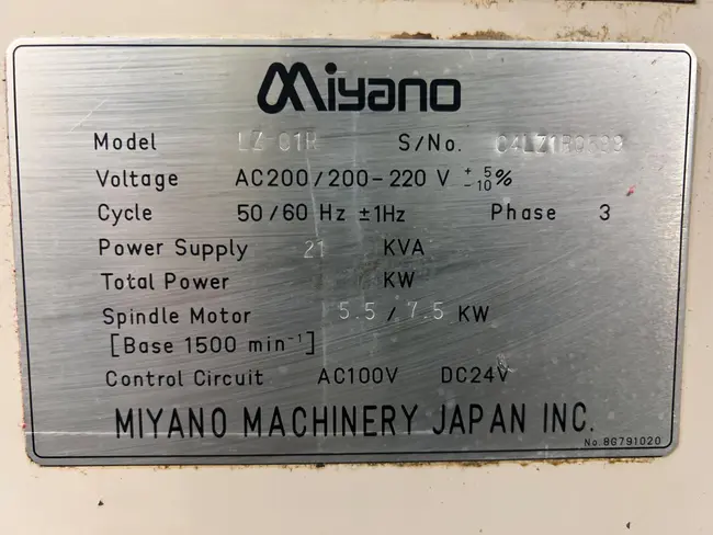 2004 MIYANO LZ-01R CNC LATHE - undefined