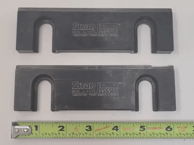 SNAP JAWS QUICK CHANGE VISE JAWS, 6SLJ-117, 6 IN VISE COMPATIBILITY, STEEL, STEP JAW SHAPE - MACHINE TOOLING
