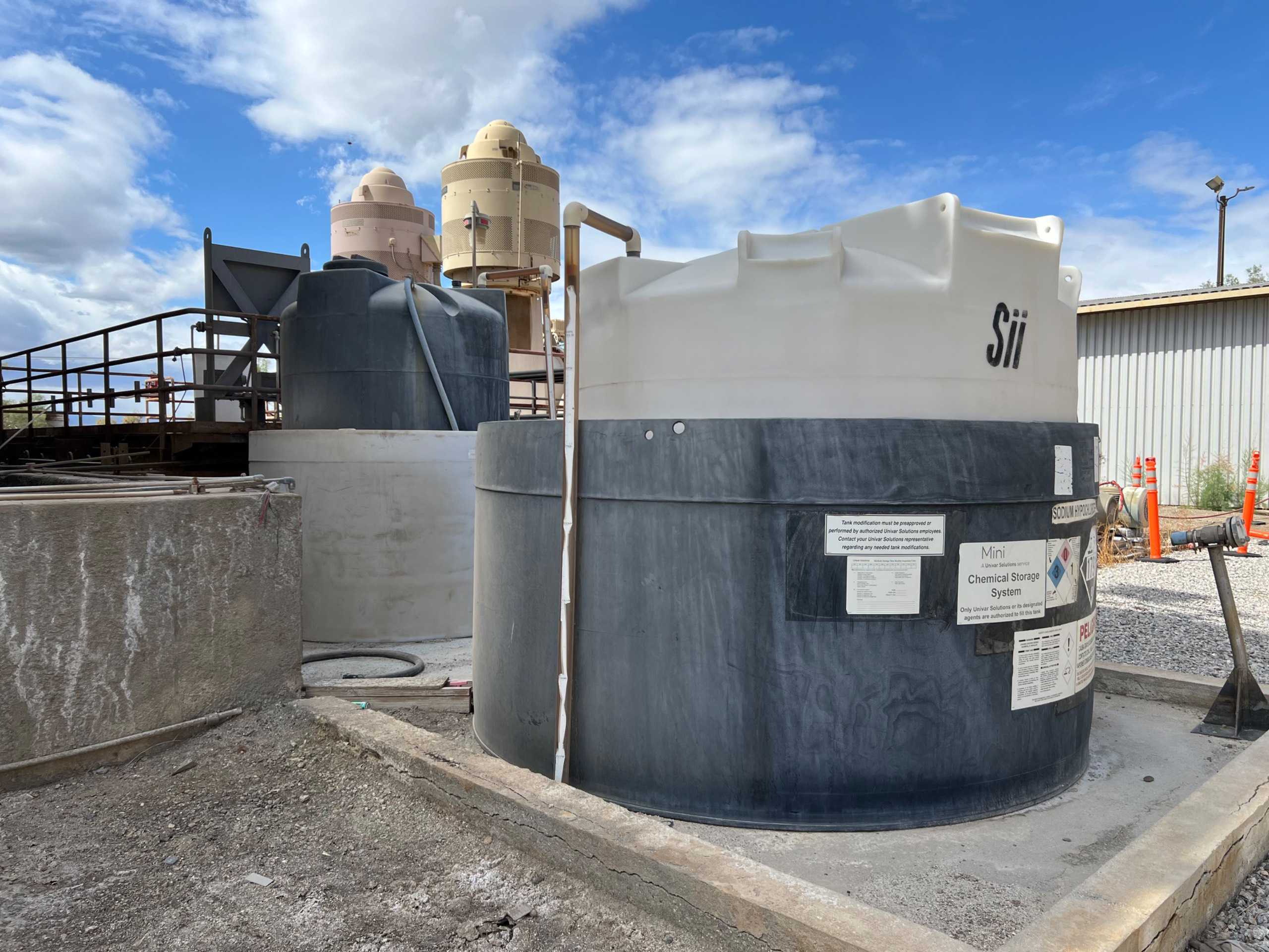 QTY 2: CHEMICAL STORAGE TANK - TANKS