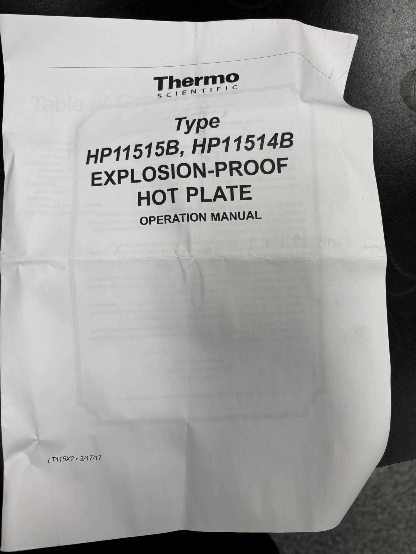 2019 THERMO SCIENTIFIC HP11515B HOT PLATE - LAB & SCIENTIFIC