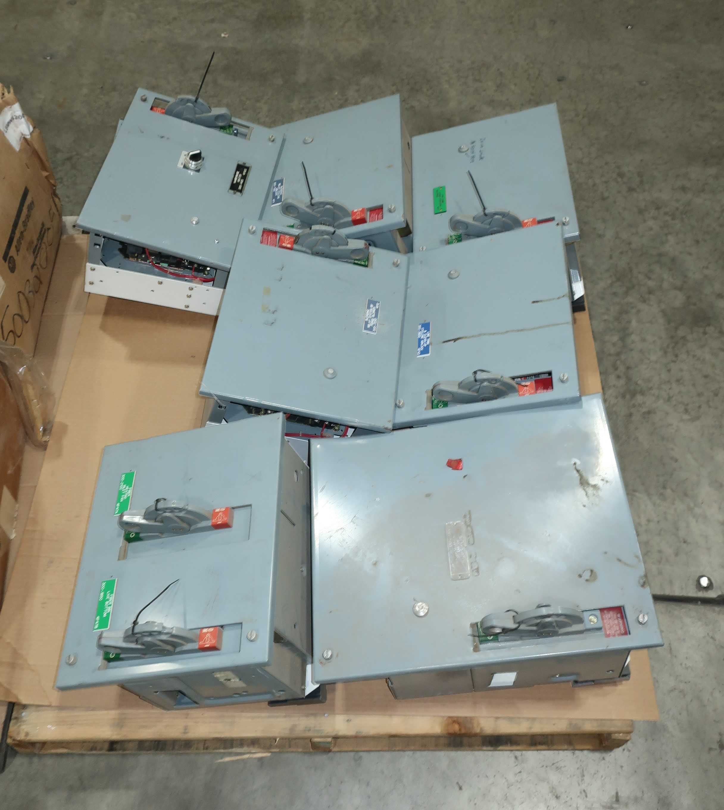 2 PALLETS OF ASSORTED MCC BUCKETS, ALLEN BRADLEY, ABB - MOTOR CONTROL CENTERS