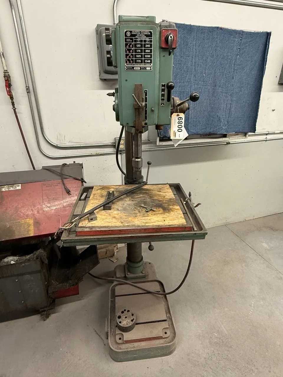 SOLBERGA SE-725 DRILL PRESS 550V 3PH 60HZ 1.8/1.5HP 3400/1690RPM - UPRIGHT DRILL PRESSES