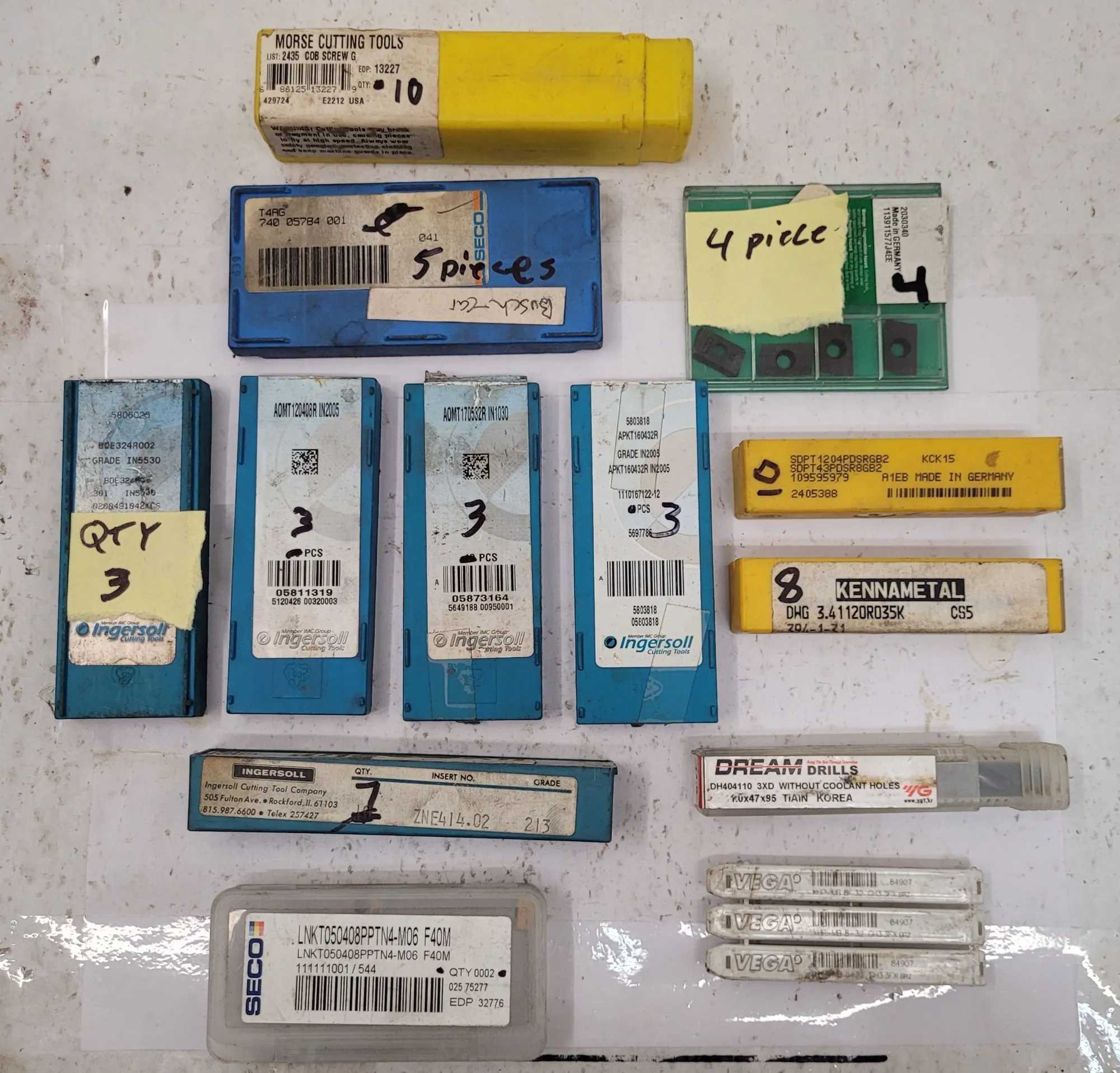 ASSORTED SIDE MILLING CUTTERS (24 PCS) - 18X 3"X.148, 6X 2.5"X.04" - MACHINING TOOLING & PARTS