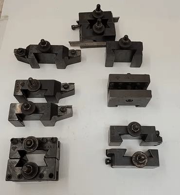 ALORIS LATHE TOOL POST HOLDER - 16 PIECE SET (INCLUDES CXA-12, CXA-1, CXA-7, CXA-8, ETC.) - MACHINING TOOLING & PARTS