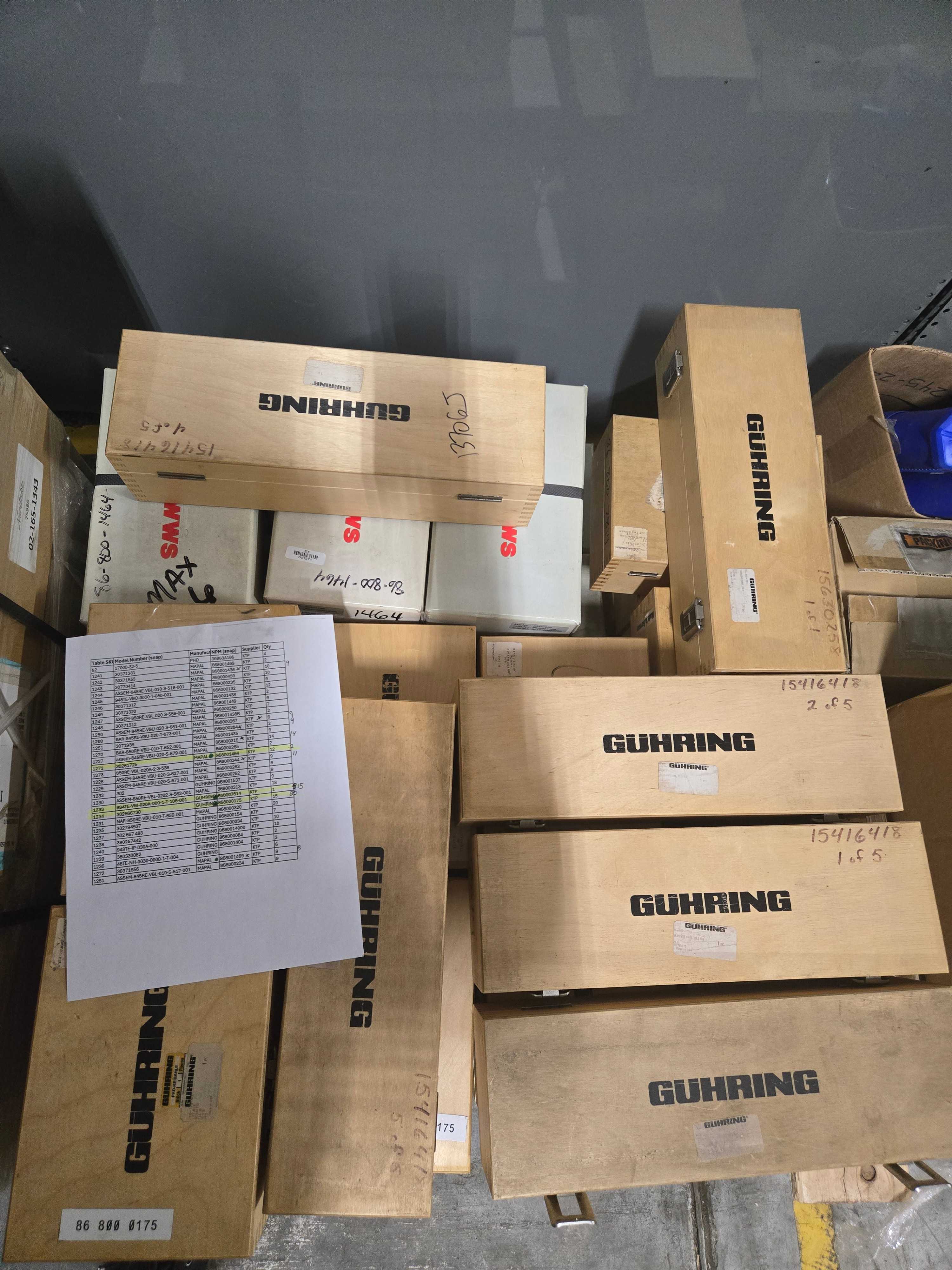 BULK QTY OF MAPAL/GUHRING TOOLING - TOOLHOLDING