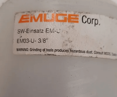 EMUGE QUICK CHANGE TAP ADAPTER F0573311 EM03-U 3/8" - MACHINE TOOLING