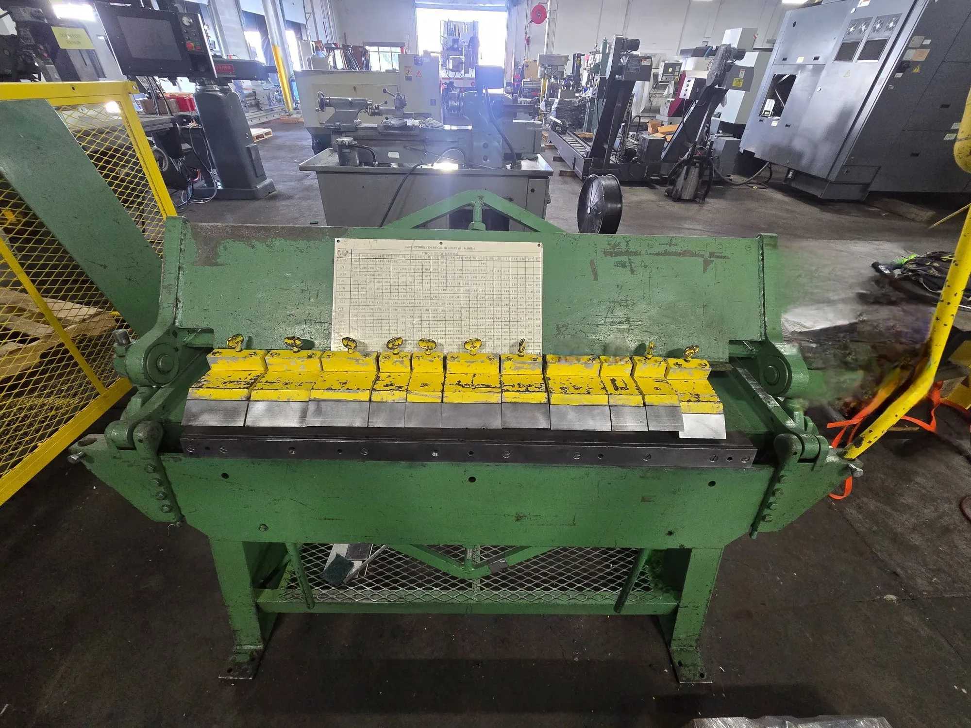 CHICAGO DREIS & KRUMP BPO-414-6 BOX & PAN FINGER BRAKE, 48" BENDING LENGTH, 14 GA CAPACITY - BOX & PAN BRAKES
