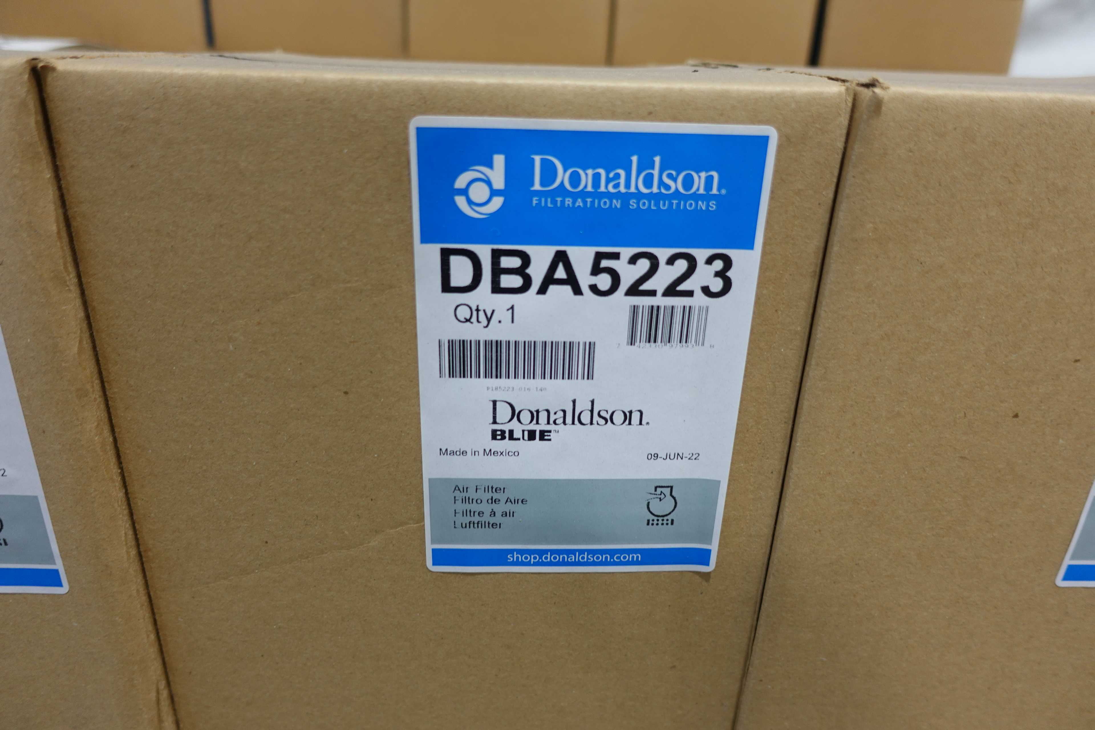 SKU 1741118 - PALLET OF DONALDSON DBA5223 AIR FILTERS - AIR FILTER ELEMENTS
