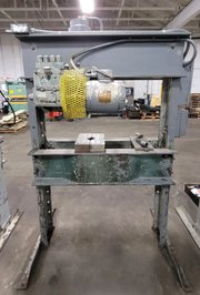 Dake 5-075 Elec-Draulic I H-Frame Press, 75-Ton, 2 HP, 10" Ram Travel, 44" Between Uprights - HYDRAULIC PRESSES