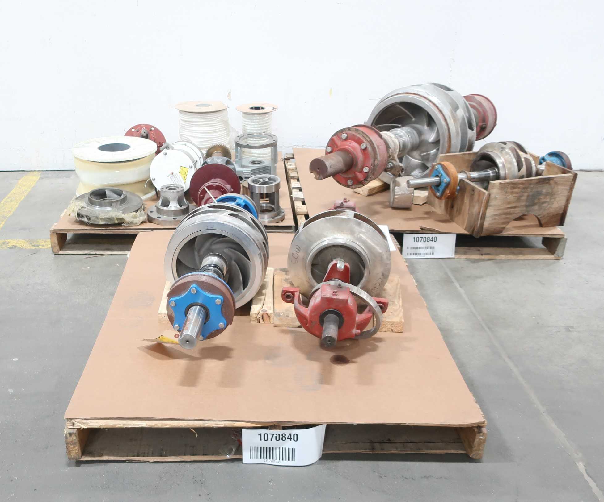 3 PALLETS OF ASSORTED PUMPS AND PUMP ACCESSORIES - PUMP REPLACEMENT PARTS