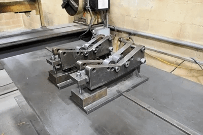 75 TON DAKE MODEL 5-075 ELEC-DRAULIC H-FRAME TRAVELING-COLUMN STRAIGHTENING PRESS - HYDRAULIC PRESSES